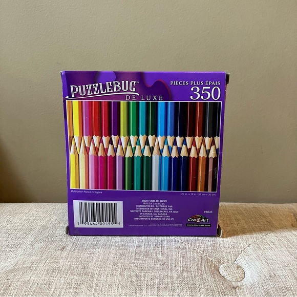 Puzzlebug Colorful Pencil Crayons 350 Piece Jigsaw Puzzle - Picture 2 of 2